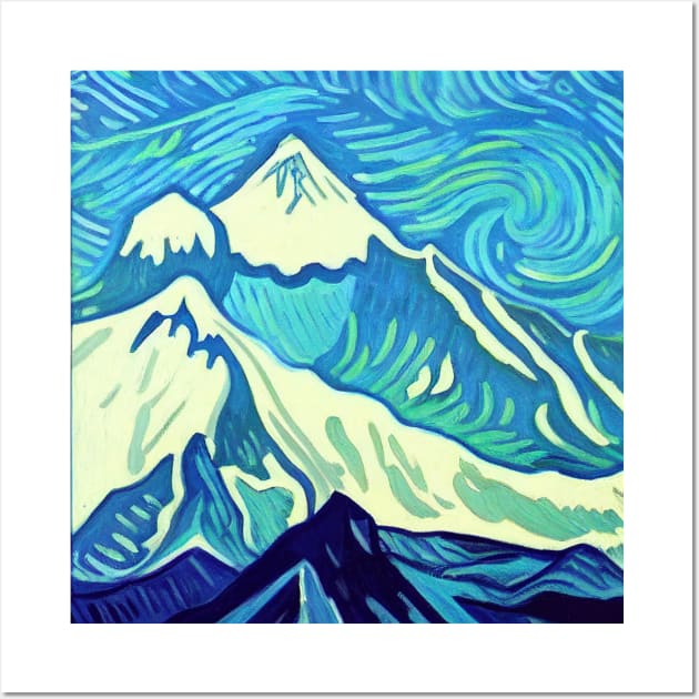 Mount Everest, Vincent van Gogh style Wall Art by Classical